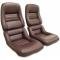 Corvette America 1978-1982 Chevrolet Corvette Mounted Leather Seat Covers 100% Leather 2" Bolster