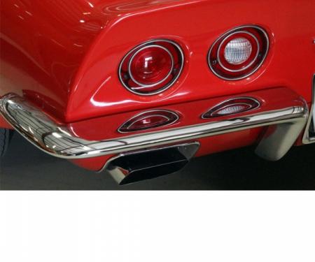 Corvette Rear Bumper, Replacement, Left, 1968-1973