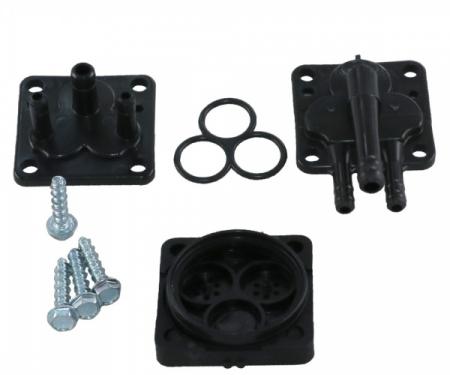 Corvette Windshield Washer Pump Valve Kit, Black, 1963-1974