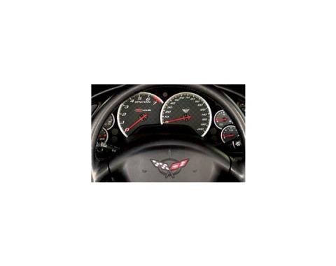 Corvette Gauge Cluster Bezels, Aluminum, 1997-2004