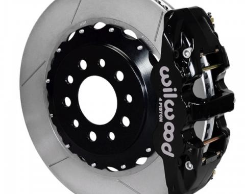 Corvette Stingray Wilwood Aero4 Rear Brake Kit, 4-Piston Caliper Slotted Rotors, 2014-2017