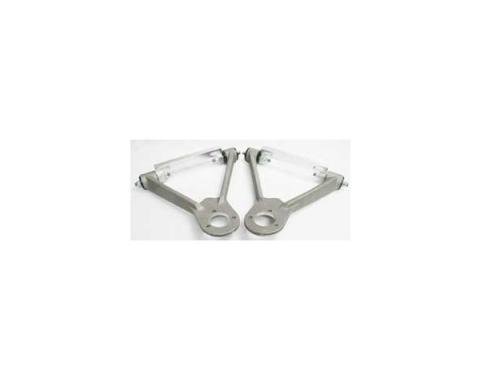 Corvette Upper Control Arms, Aluminum, Natural Finish, Without Ball Joints, 1963-1982