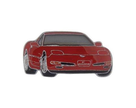 Corvette Red C5 Coupe Lapel Pin