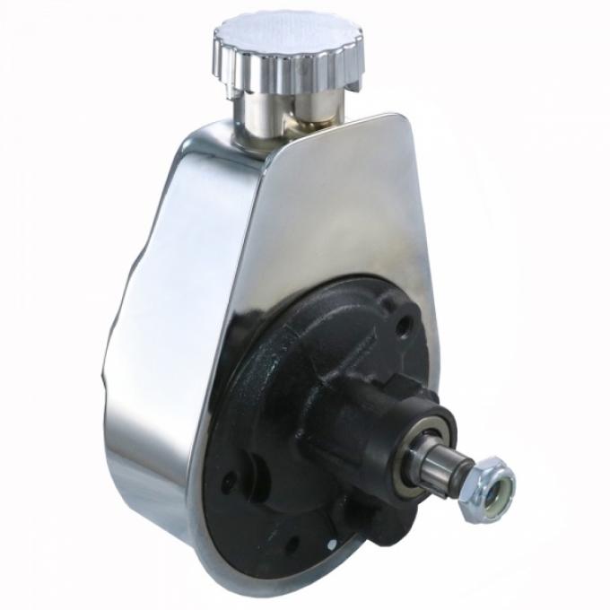 Corvette Power Steering Pump, Chrome, 1963-1974