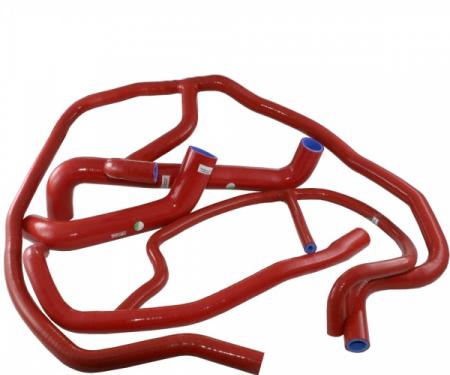 Corvette Radiator Hose Kit, Silicone, Red, 2005-2013