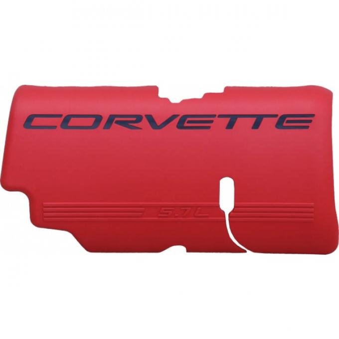 Corvette Fuel Rail Cover, Left, Red, Z06, 1999-2004