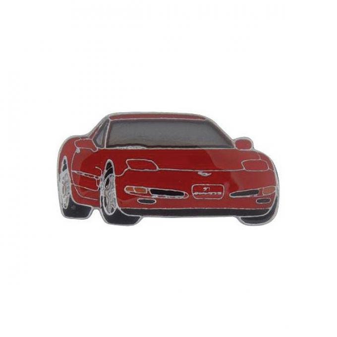 Corvette Red C5 Coupe Lapel Pin