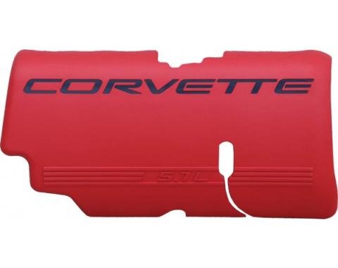 Corvette Fuel Rail Cover, Left, Red, Z06, 1999-2004