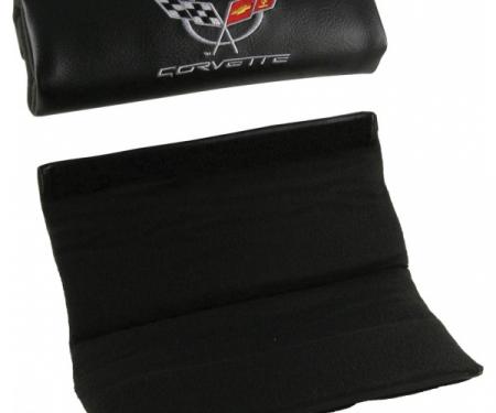 Corvette Shoulder Belt Pads, With C5 Logo