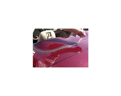 Corvette Deck Lid Protector, Convertible Top, Clear, 1998-2004