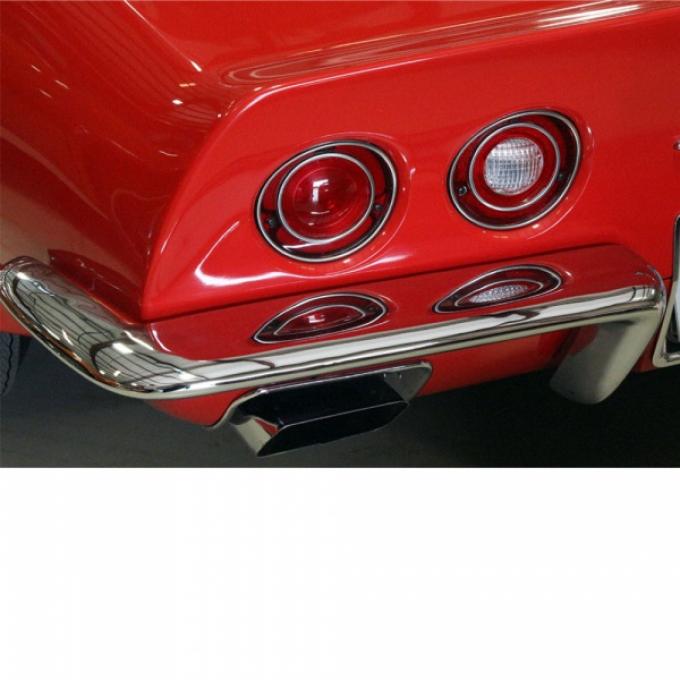 Corvette Rear Bumper, Replacement, Left, 1968-1973