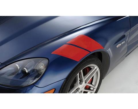 Corvette Fender Stripes, Red, 2005-2013