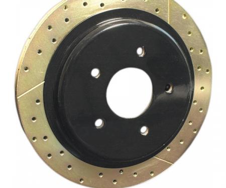 Corvette Brake Rotor Hub Covers, Black, 1997-2004