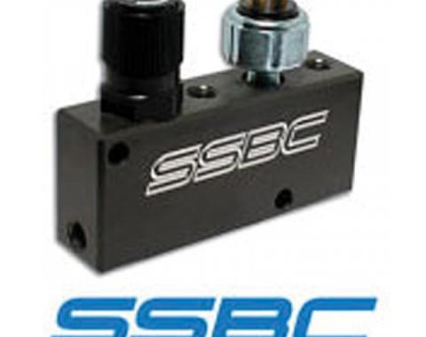 Corvette Proportioning Valve, SSBC, Adjustable, With BrakeLight Switch