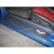 Corvette Door Sill Pads, Leather, With C6 Logo