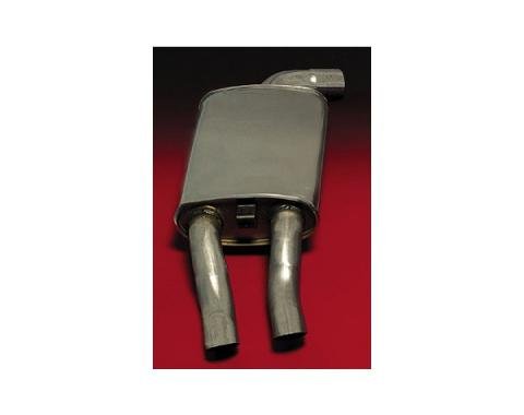 Corvette Muffler, Left, Stock Style, Quiet-Flow, Walker, 1985-1990