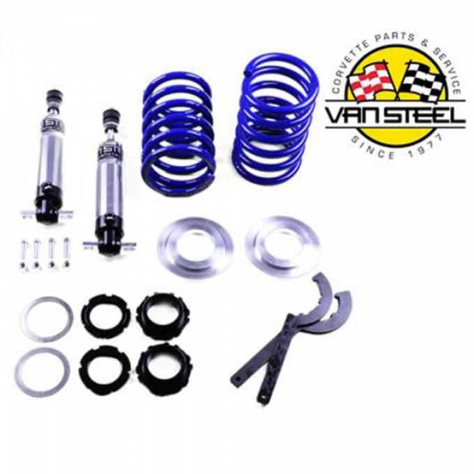Van Steel Coilover Shock Kit, Front, Big Block, Single Adjustable, 550Lb. Spring| FSC-02-450 Corvette 1963-1982