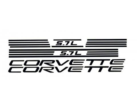 Corvette Fuel Rail Letter Kit, Black 1997-1998