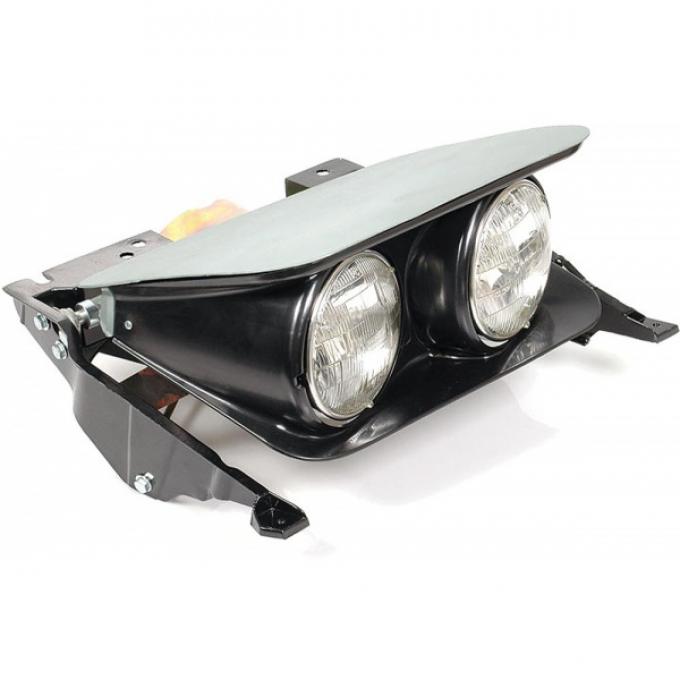 Corvette Headlight Assembly, Right, 1968-1974