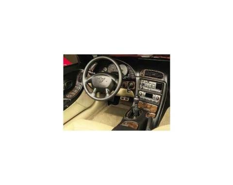 Corvette Dash & Trim Kit, Burlwood, 1997-2004