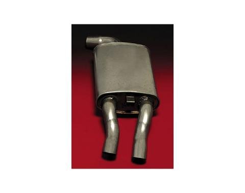 Corvette Muffler, Right, Stock Style, Quiet-Flow, Walker, 1985-1990