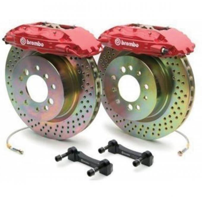 Corvette Brake Kit, Front, Cross-Drilled, Brembo, 1997-2004