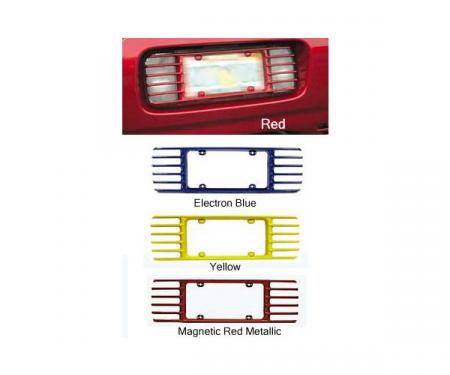 Corvette Rear License Plate Frames, Altec Phantom, Painted In Factory Colors, 1997-2004