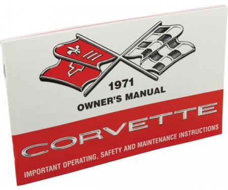Corvette Owners Manual, 1971