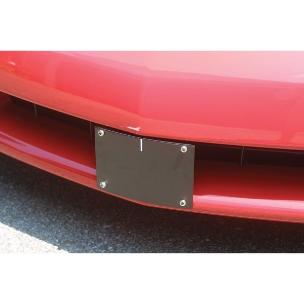 Corvette Top Flight Front Bumper License Plate Bracket Kit, Removable