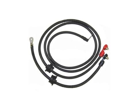 Corvette Battery Cables, Correct with Grommets, 1975-1980