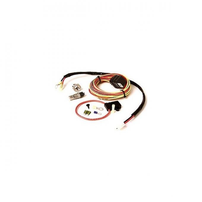 Corvette Electric Radiator Cooling Fan Wiring Harness Kit, Be Cool, 1961-1982