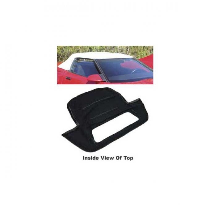 Corvette Convertible Top, Black Vinyl Replacement, 1986-1996