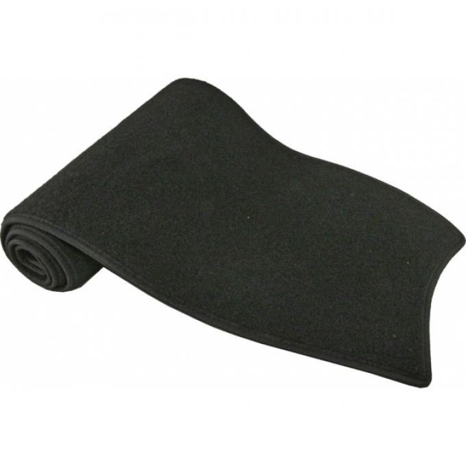 Corvette Dash Mat, Carpeted, Black, CoverKing, 1984-1989