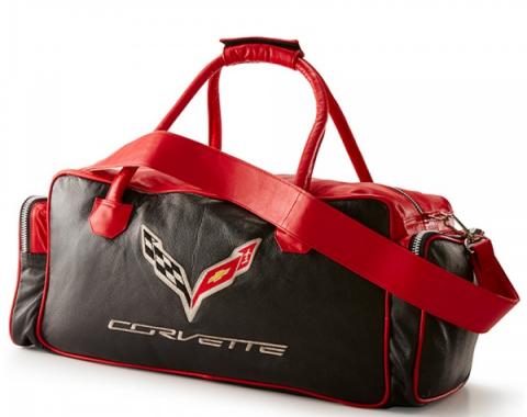 Corvette C7 Duffle Bag - Black/Red