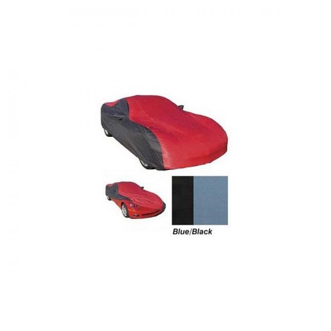 Corvette Car Cover, CoverKing, Two-Tone Stormproof™, Without Logo, Convertible, Blue/Black, 2005-2013