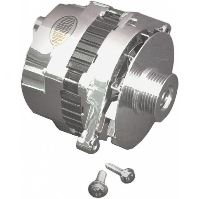 Corvette Alternator, Power Master, Chrome, 140 Amp, 1992-1993