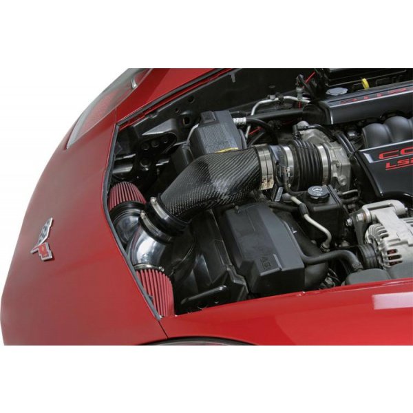 Corvette Dual Cone Air Intake System Polished / Carbon Fiber, 20052007