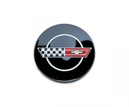 Corvette Wheel Emblem, Center Cap For Original Equipment Aluminum Wheels, 1984-1985