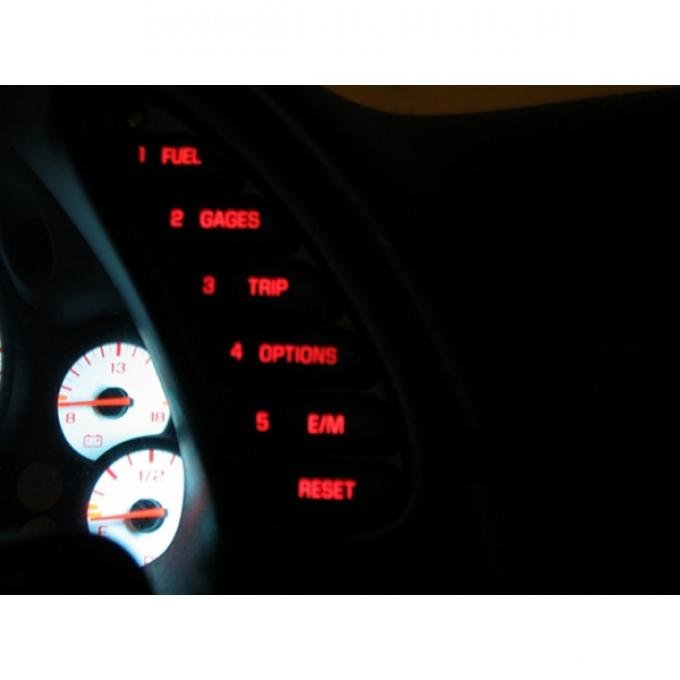 Corvette Heads Up Display & Driver Information Center LED Lighting Kit, 1997-2004