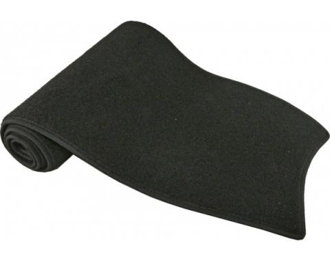 Corvette Dash Mat, Carpeted, Black, CoverKing, 1984-1989