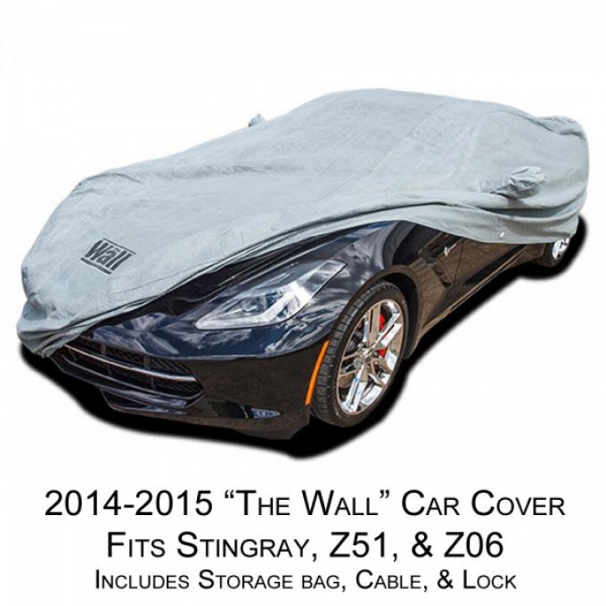 Corvette Car Cover, "The Wall", Gray, 1953-2017 | 2006-2013 (Z06 Only)