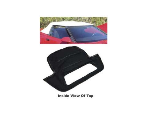 Corvette Convertible Top, Black Vinyl Replacement, 1986-1996