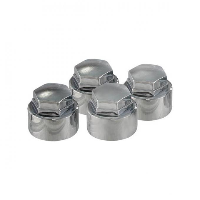 Corvette Wheel Lock Caps, McGard, Chrome, 1984-1996