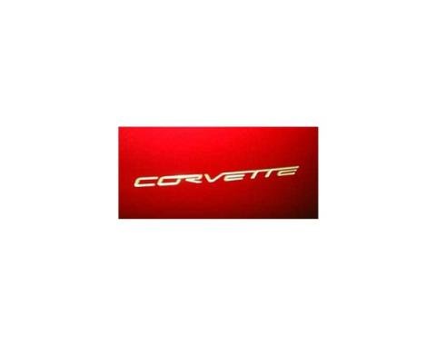 Corvette Rear Bumper Lettering Kit, Silver Metallic, 2005-2013