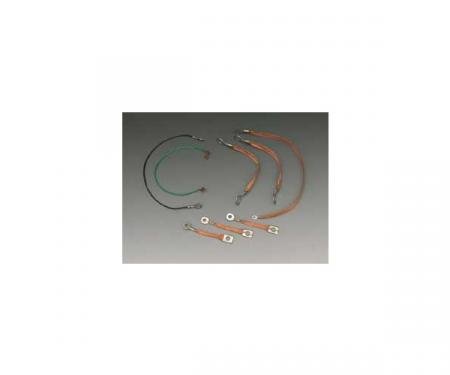 Corvette Ground Strap Kit, without Power Top, 1956-1962