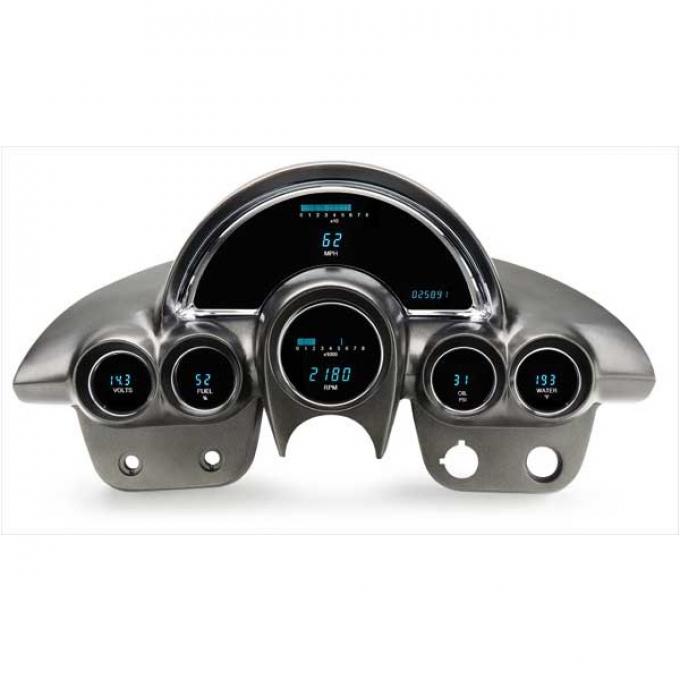 Corvette C1 VFD Series Digital Dash With Teal Display, 1958-1962