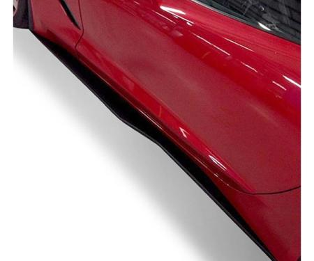 Corvette Stingray Z06 Style Side Skirts, Painted Body Color, 2014-2019