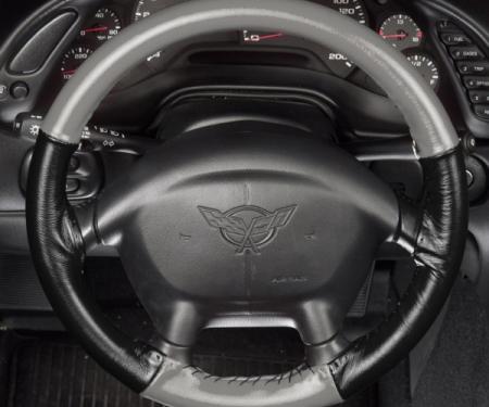 Corvette Steering Wheel Cover, Wheelskins, Euro-Style, Two Color, 1986-1989