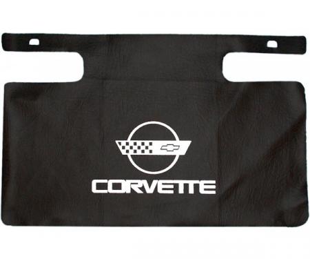 Corvette Gas Filler Paint Protector, With White Emblem, 1984-1996