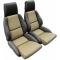 CA 1994-1996 Chevrolet Corvette Mounted Leather Seat Covers Black / Red 2 Tone Standard 45092
